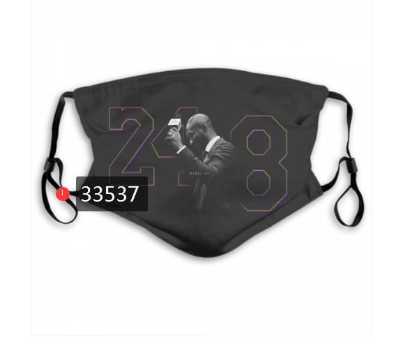 2021 NBA Los Angeles Lakers #24 kobe bryant 33537 Dust mask with filter->nba dust mask->Sports Accessory